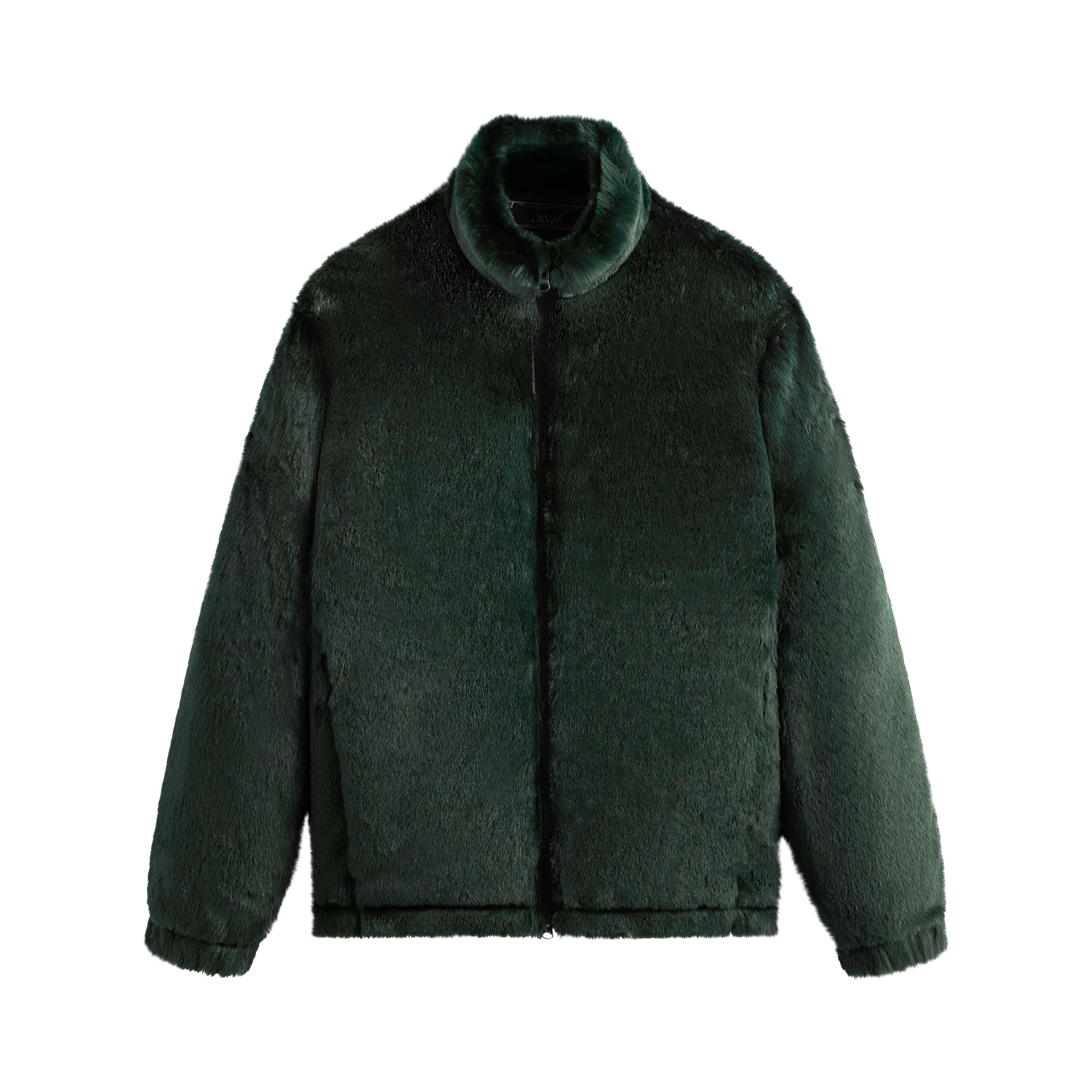 Pre-owned Kith Lloyd Faux Fur Track Jacket 'stadium' | Green | Men's Size M