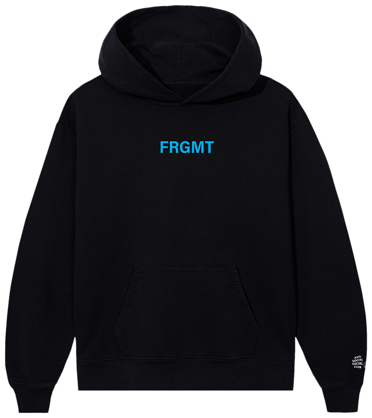 Buy Anti Social Social Club x Fragment Design Logo Hoodie 'Black/Blue ...