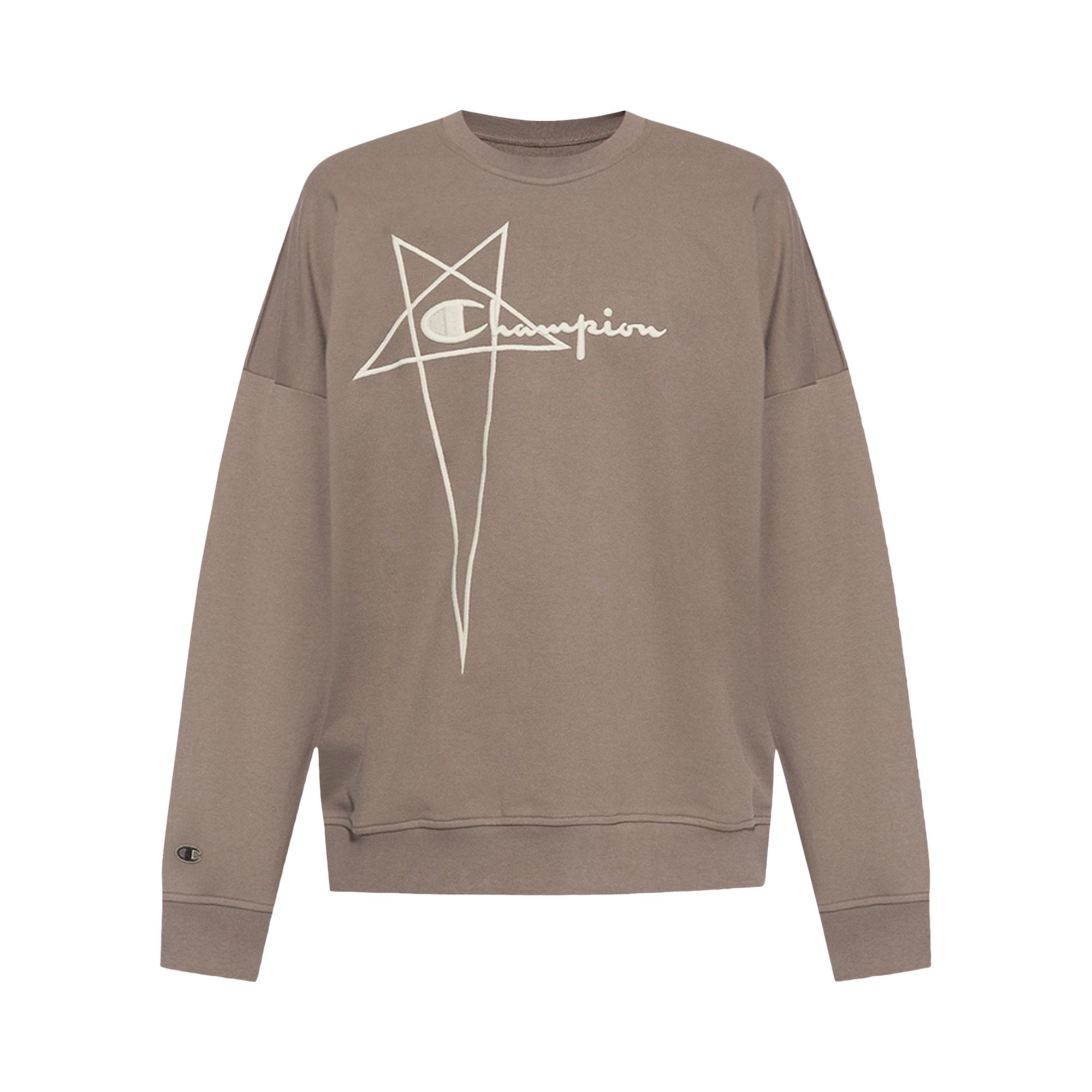 Rick Owens x Champion Pullover Sweat 'Dust' | Brown | Men's Size XL