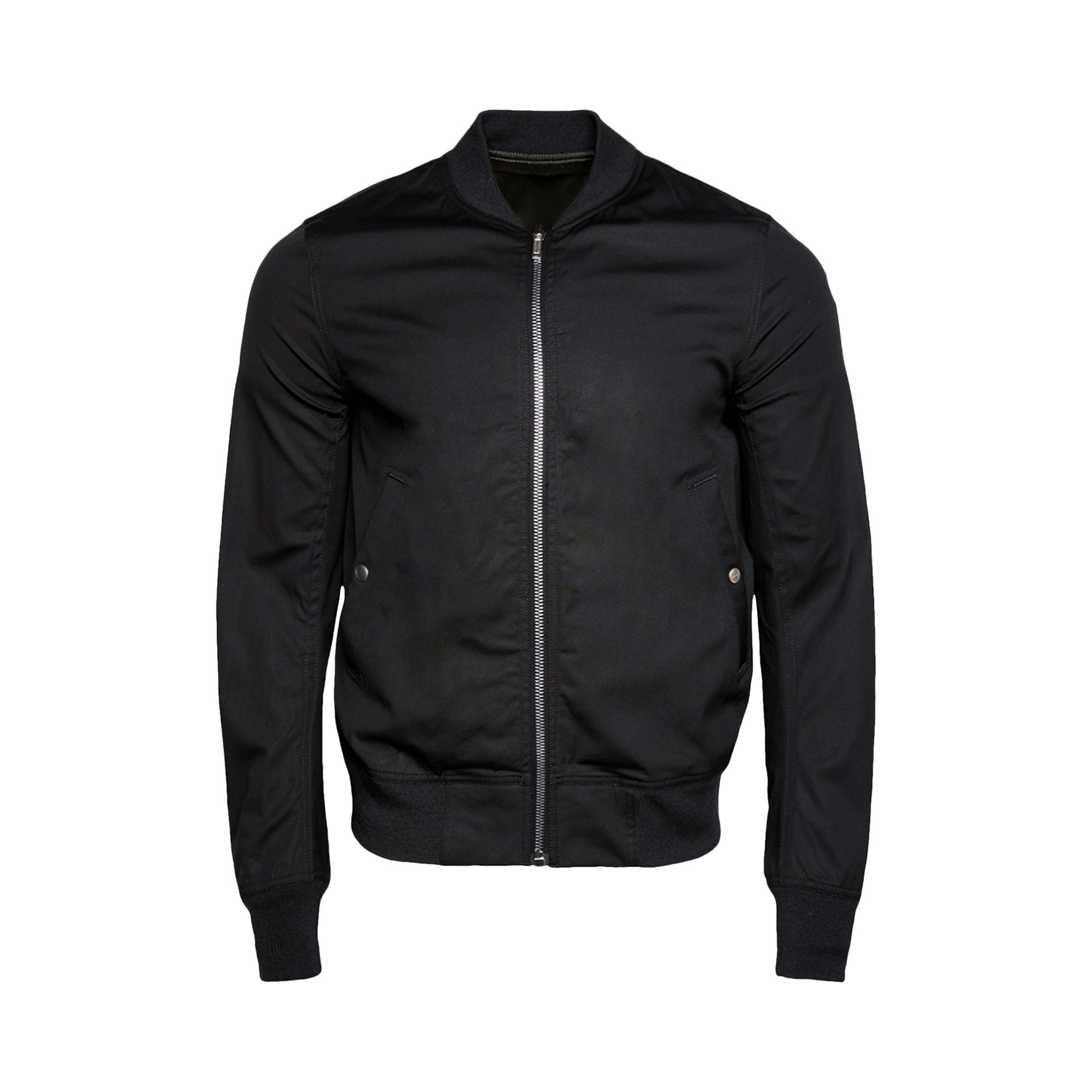Pre-owned Rick Owens Reversible Bomber Jacket 'black/black Plaid' | Men's Size 54