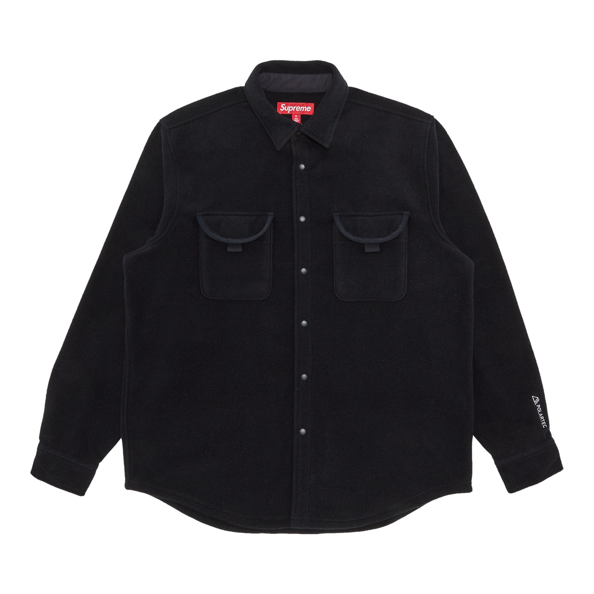 Supreme Polartec Shirt 'Black' | Men's Size M