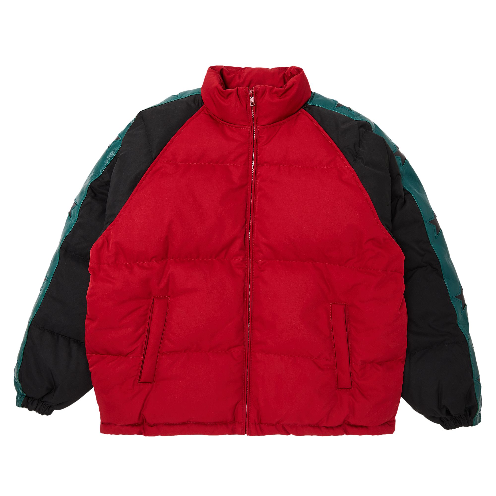 Supreme Star Sleeve Down Puffer Jacket 'Red' | Men's Size M