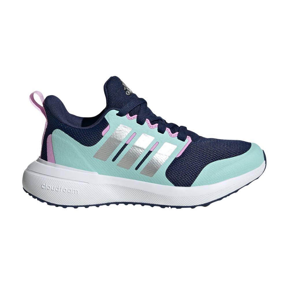 Pre-owned Adidas Originals Adidas Fortarun 2.0 J 'dark Blue Flash Aqua' | Kid's Size 6.5