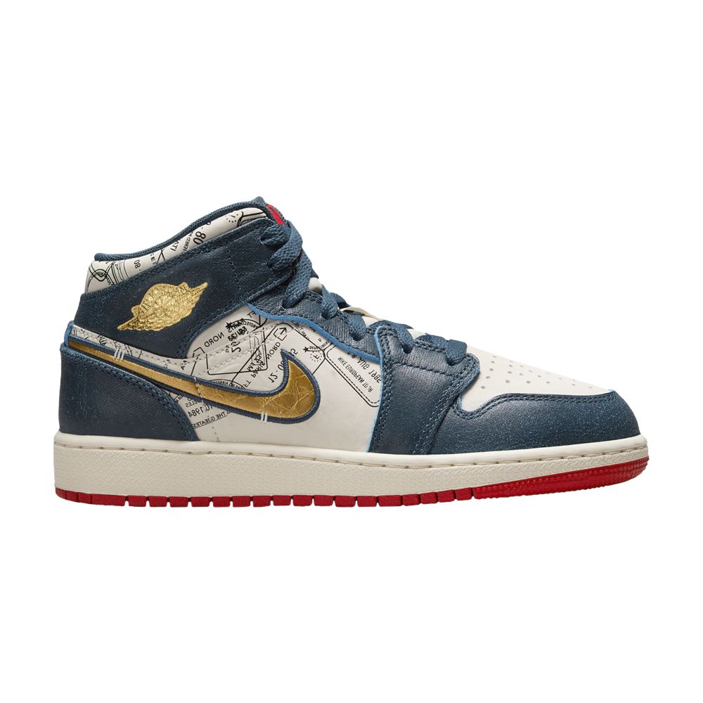 Air Jordan 1 Mid SE GS 'Take Flight' | Blue | Kid's Size 3.5 - FN1353-400