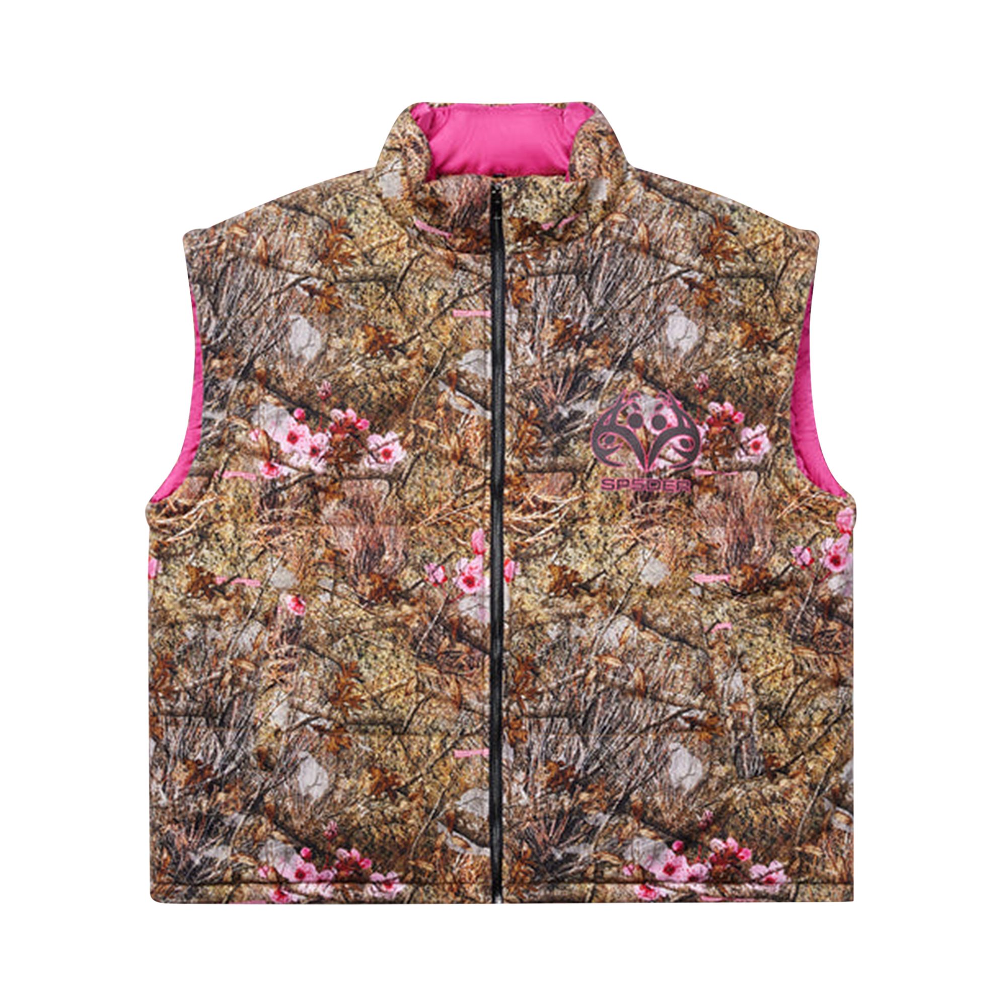Pre-owned Sp5der Puffer Vest 'real Tree' | Multi-color | Men's Size L