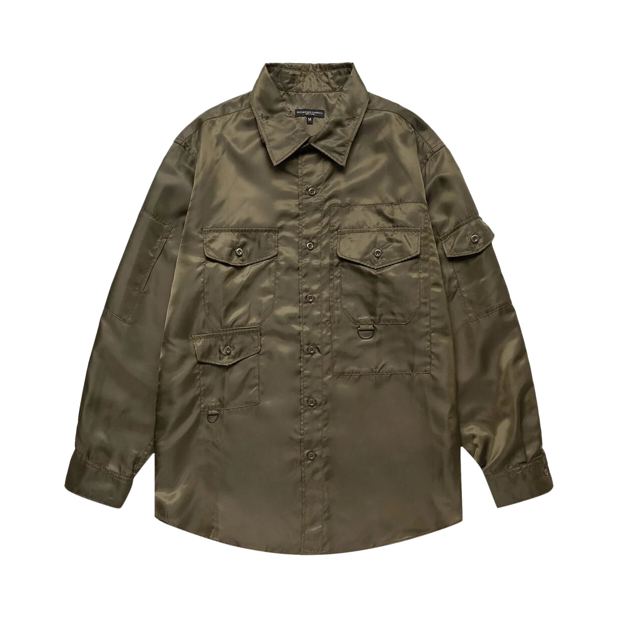 Pre-owned Engineered Garments Trail Shirt 'olive Drab' In Green
