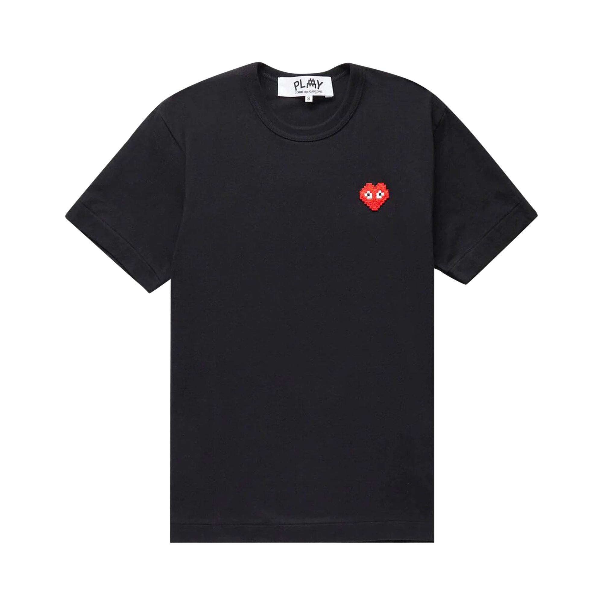 Pre-owned Comme Des Garçons Play Invader Heart T-shirt 'black' | Men's Size M