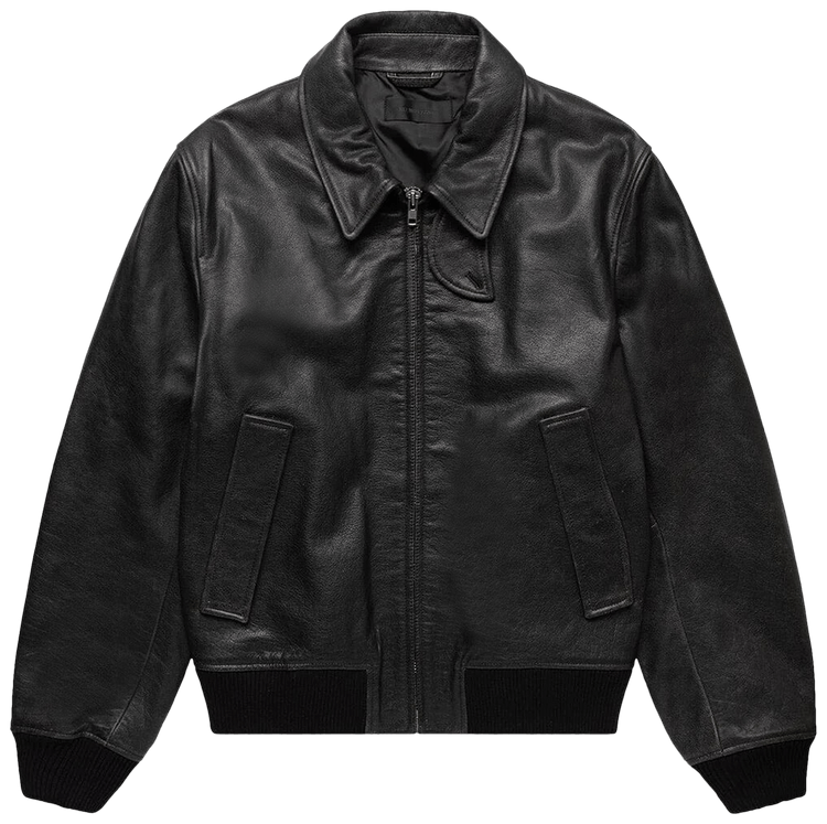 Helmut lang shop black leather jacket