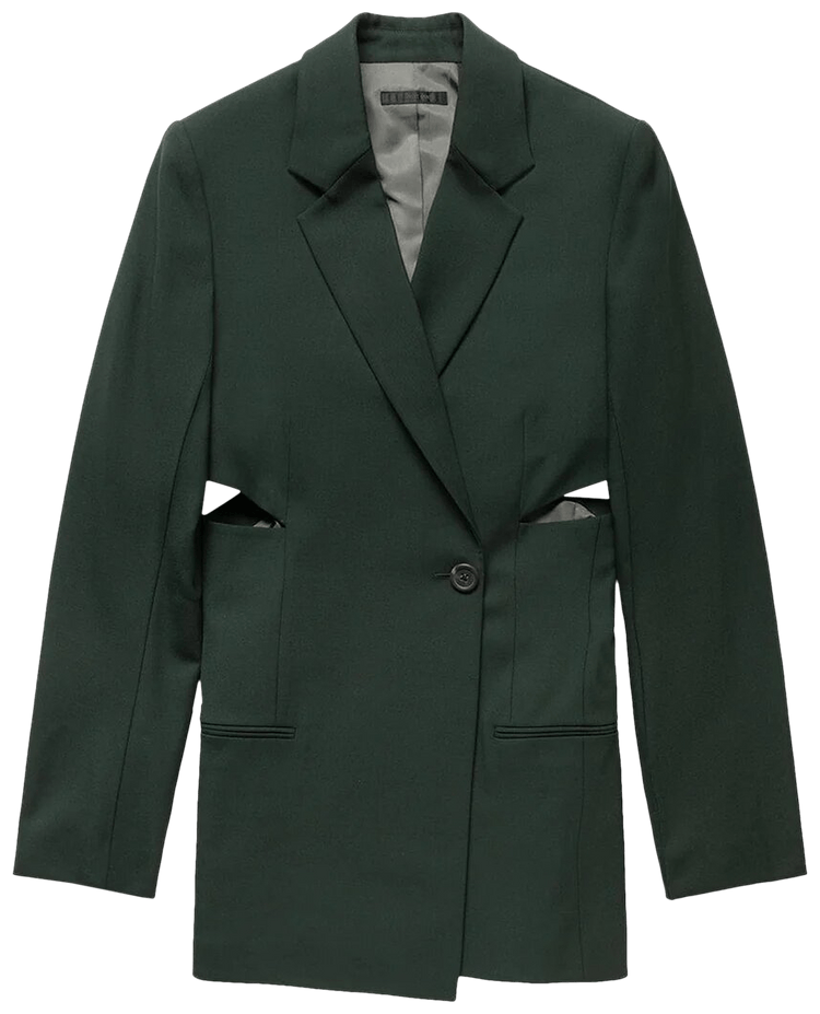 Buy Helmut Lang Slash Blazer Evergreen N07HW104 EVER GOAT