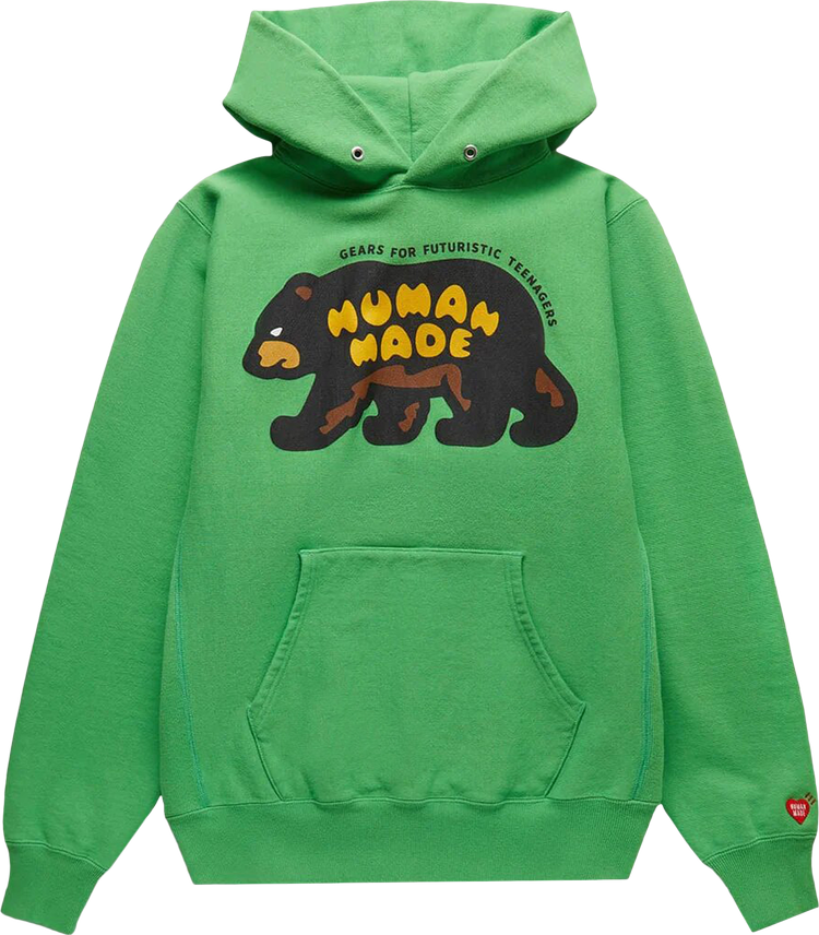 Buy Human Made Heavyweight Hoodie #1 'Green' - HM25CS005 GREE | GOAT