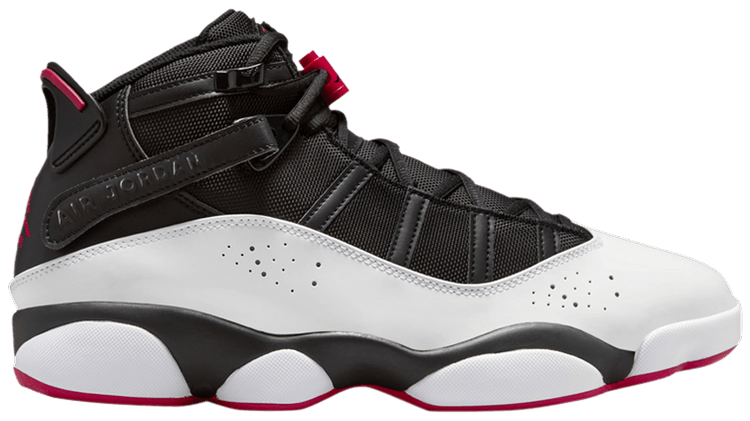 Jordan 6 cheap rings black red