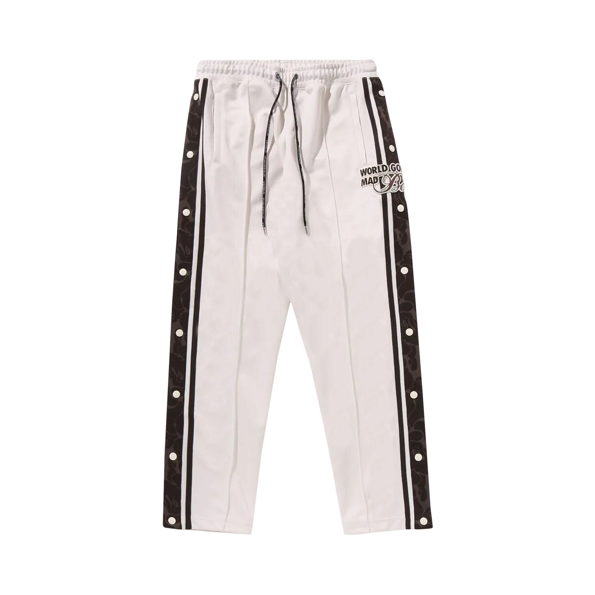 Pre-owned Bape Jersey Track Pants 'ivory' | White | Men's Size S
