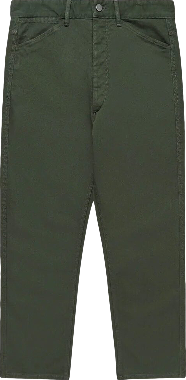 Buy Lemaire Curved 5 Pocket Pants 'Green' - PA1055 LD1001 GR600