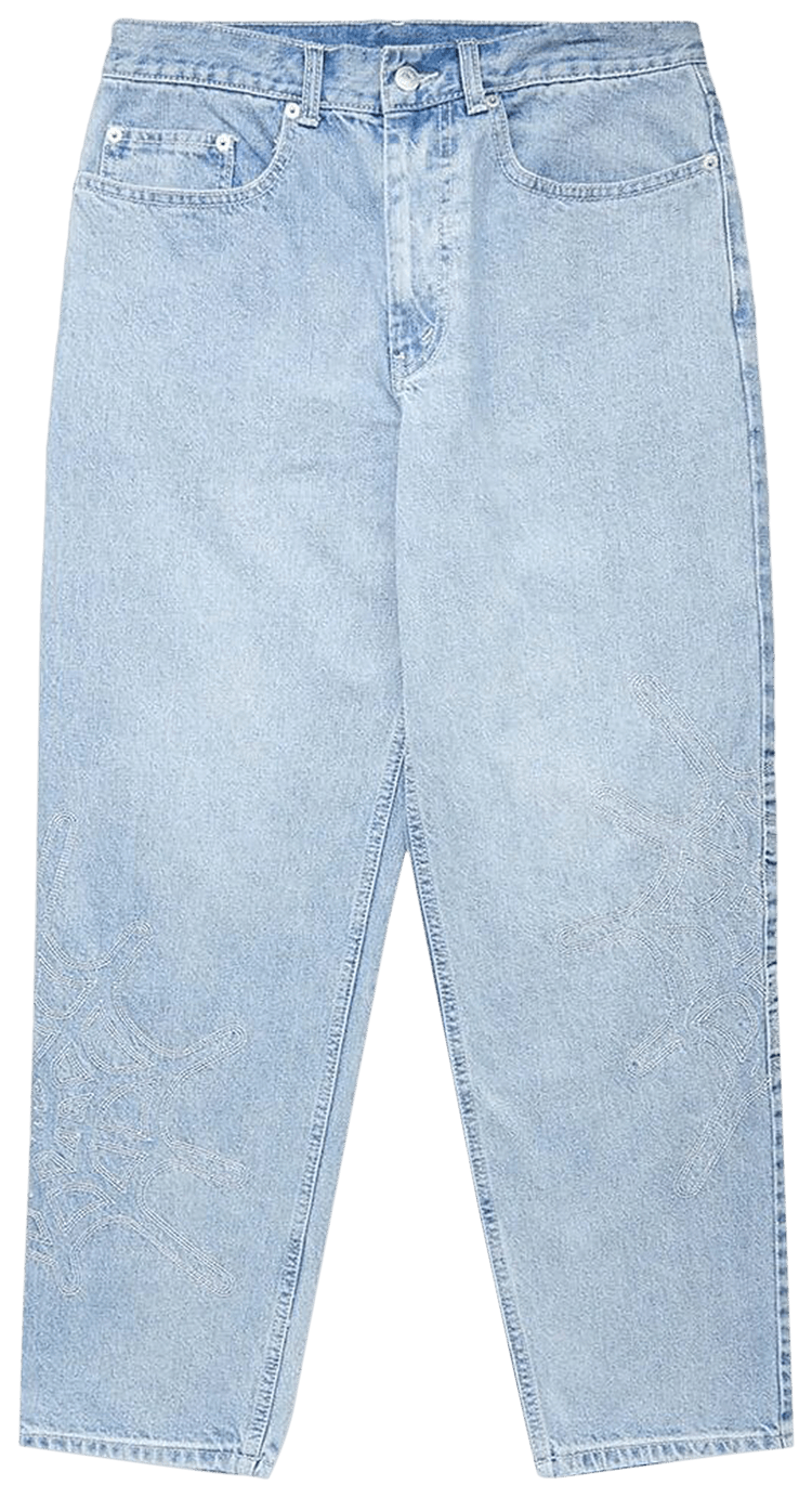 Buy thisisneverthat  Embroidery Jeans 'Light Blue' TN223DPA5P03