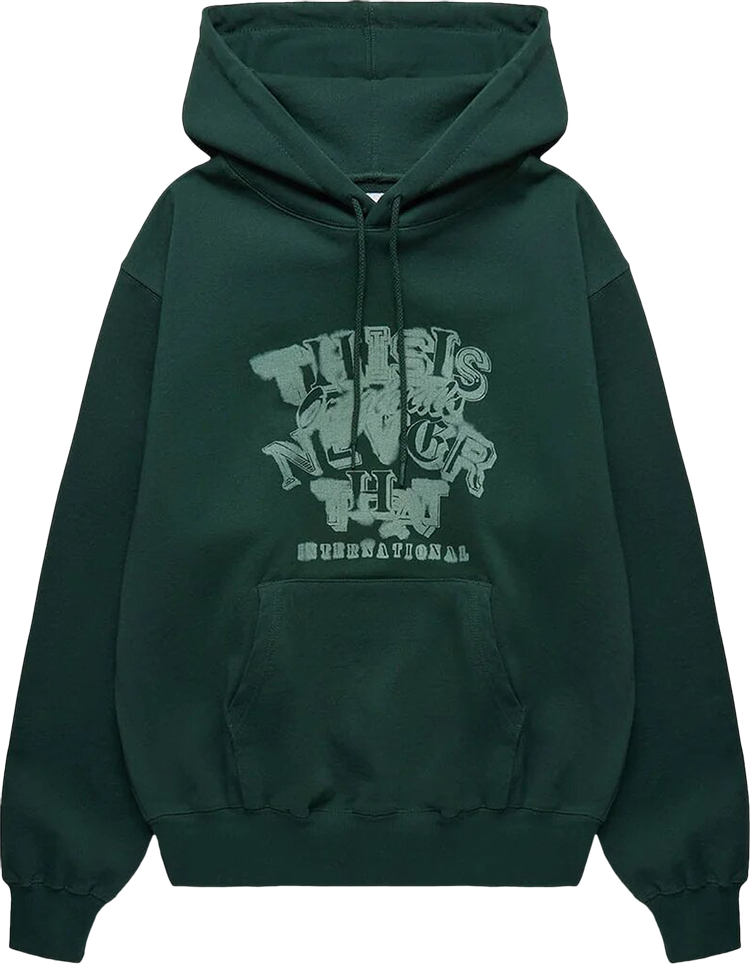 Buy thisisneverthat Blurred Hoodie 'Forest' - TN231TSWHO04 FORE | GOAT