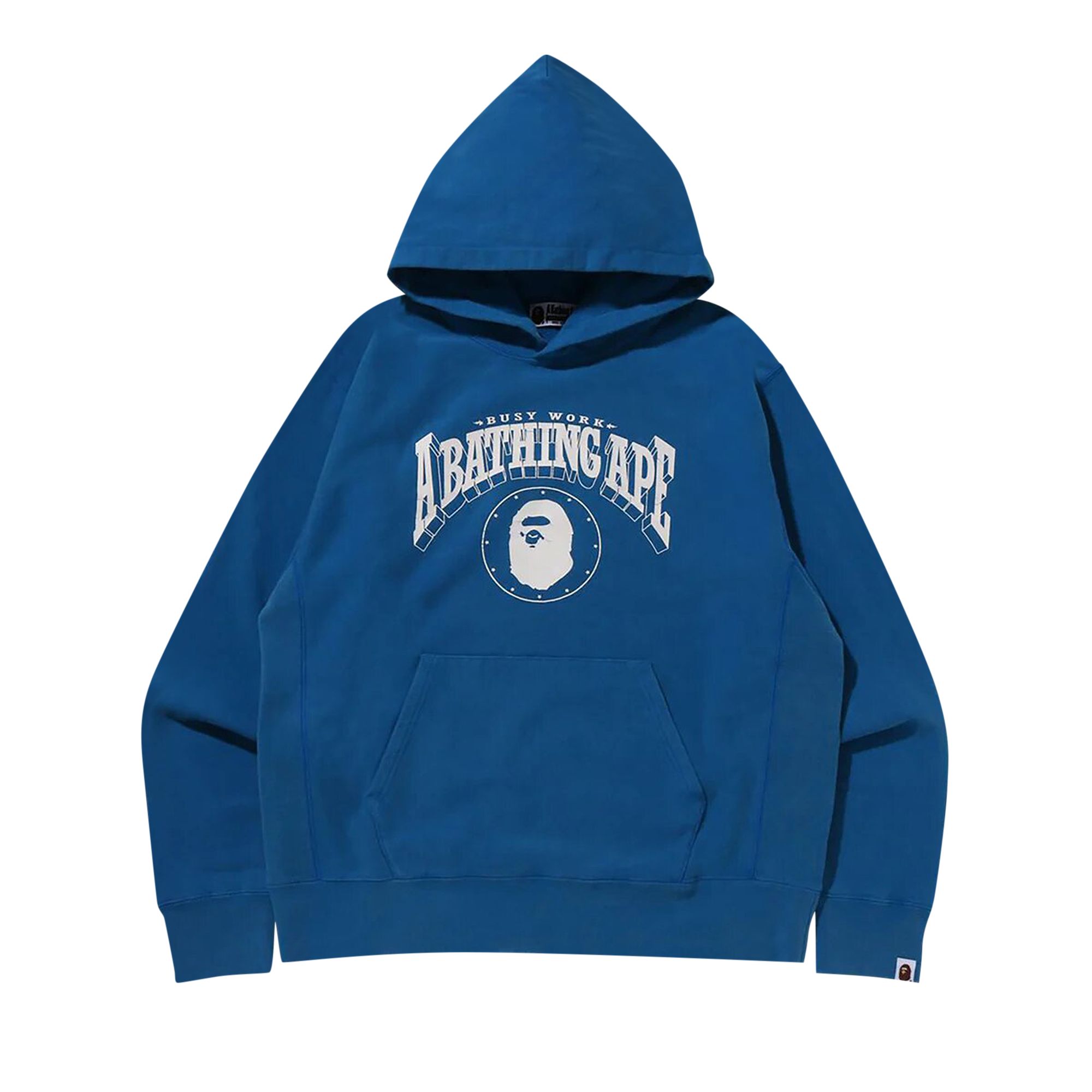 BAPE Washed Relaxed Fit Hoodie 'Blue' | Men's Size XL