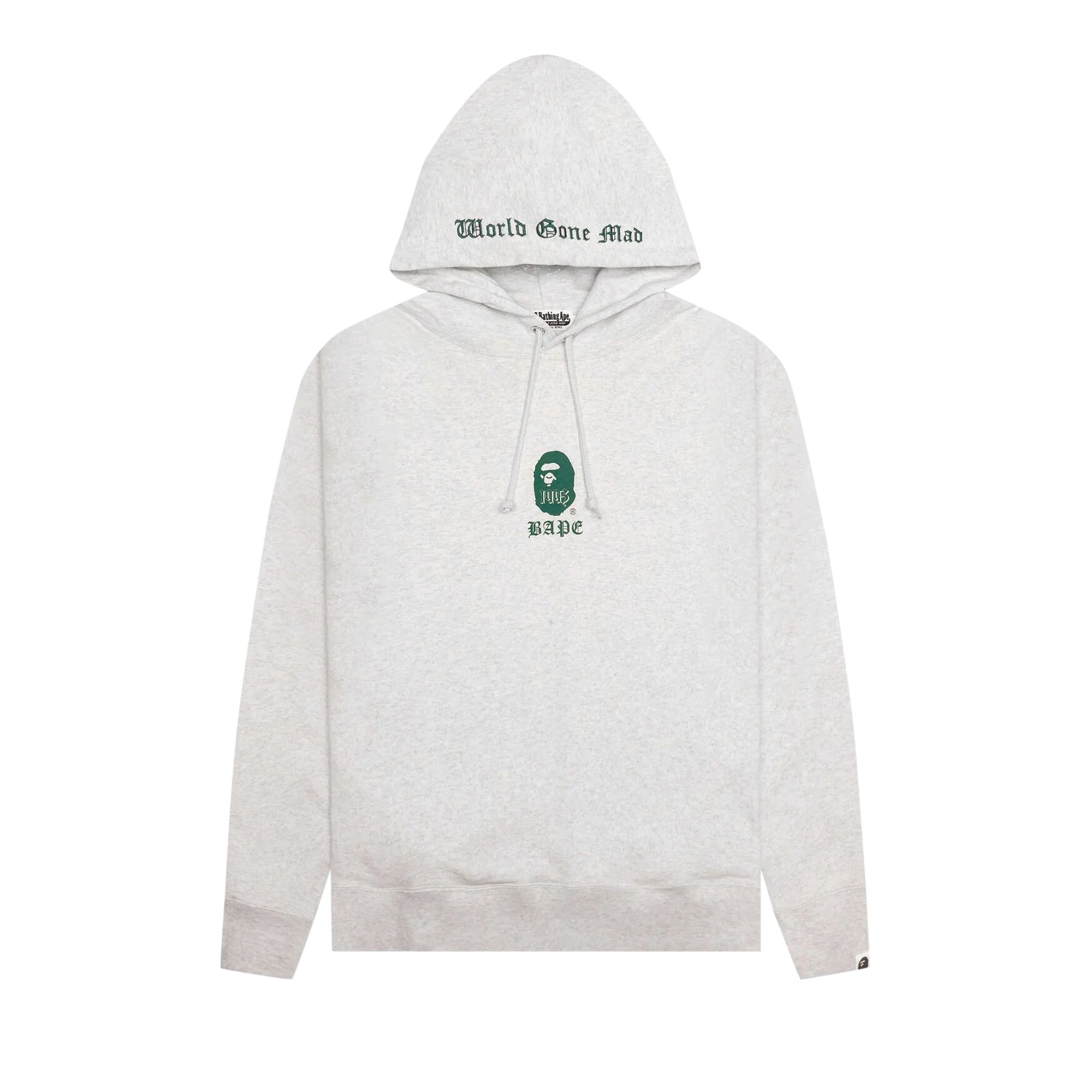 BAPE A Bathing Ape Pullover Hoodie 'Grey' | Men's Size S