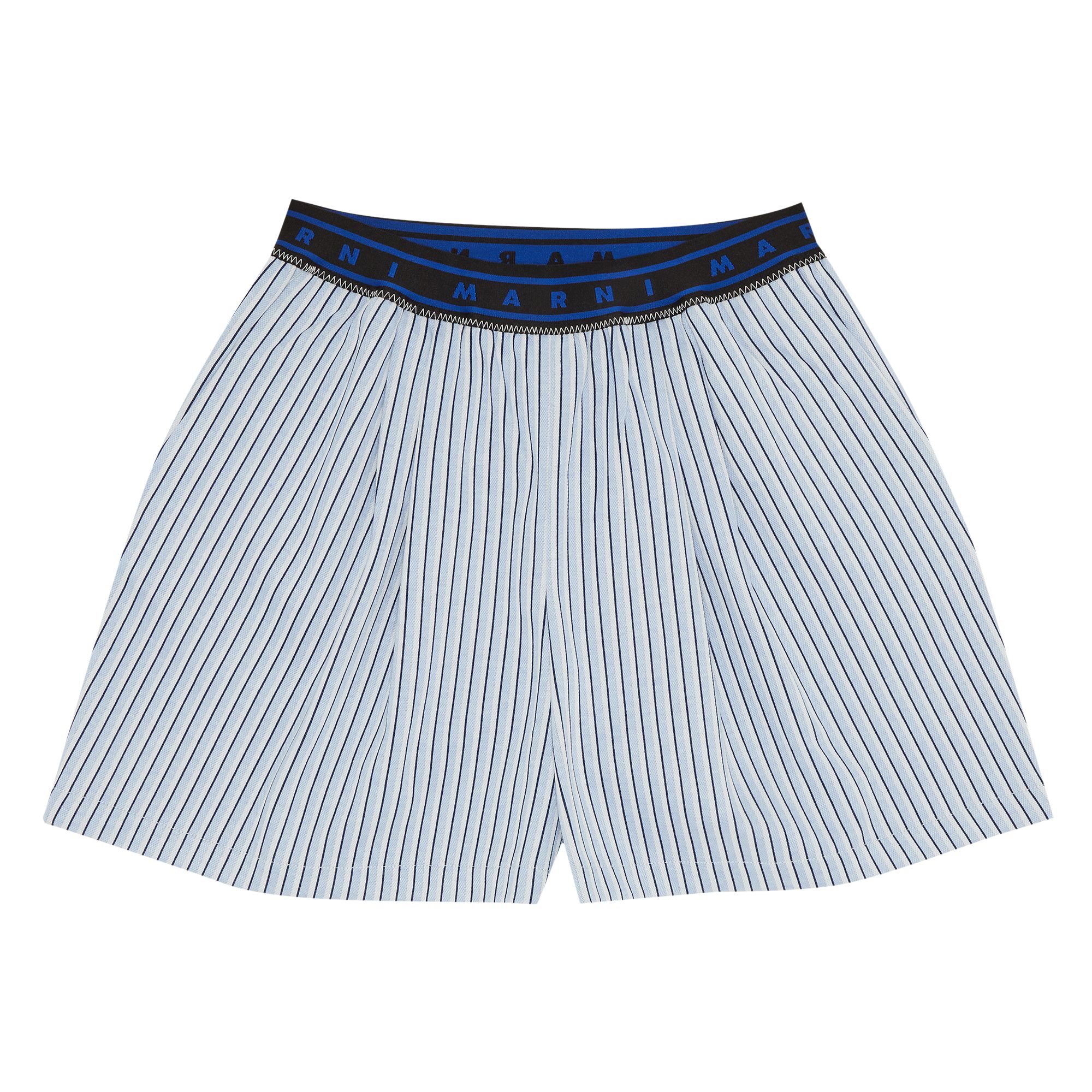 Pre-owned Marni Stripe Jersey Jacquard Pants 'vivid Blue' | Women's Size 42