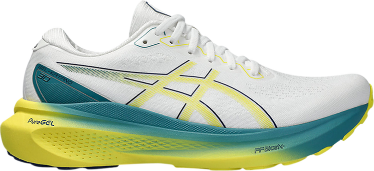 Gel Kayano 30 White Bright Yellow