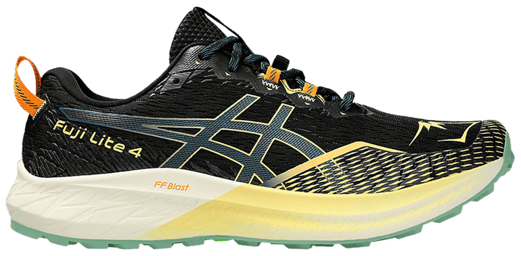 Asics Fuji Lite 4 Black Bright Yellow