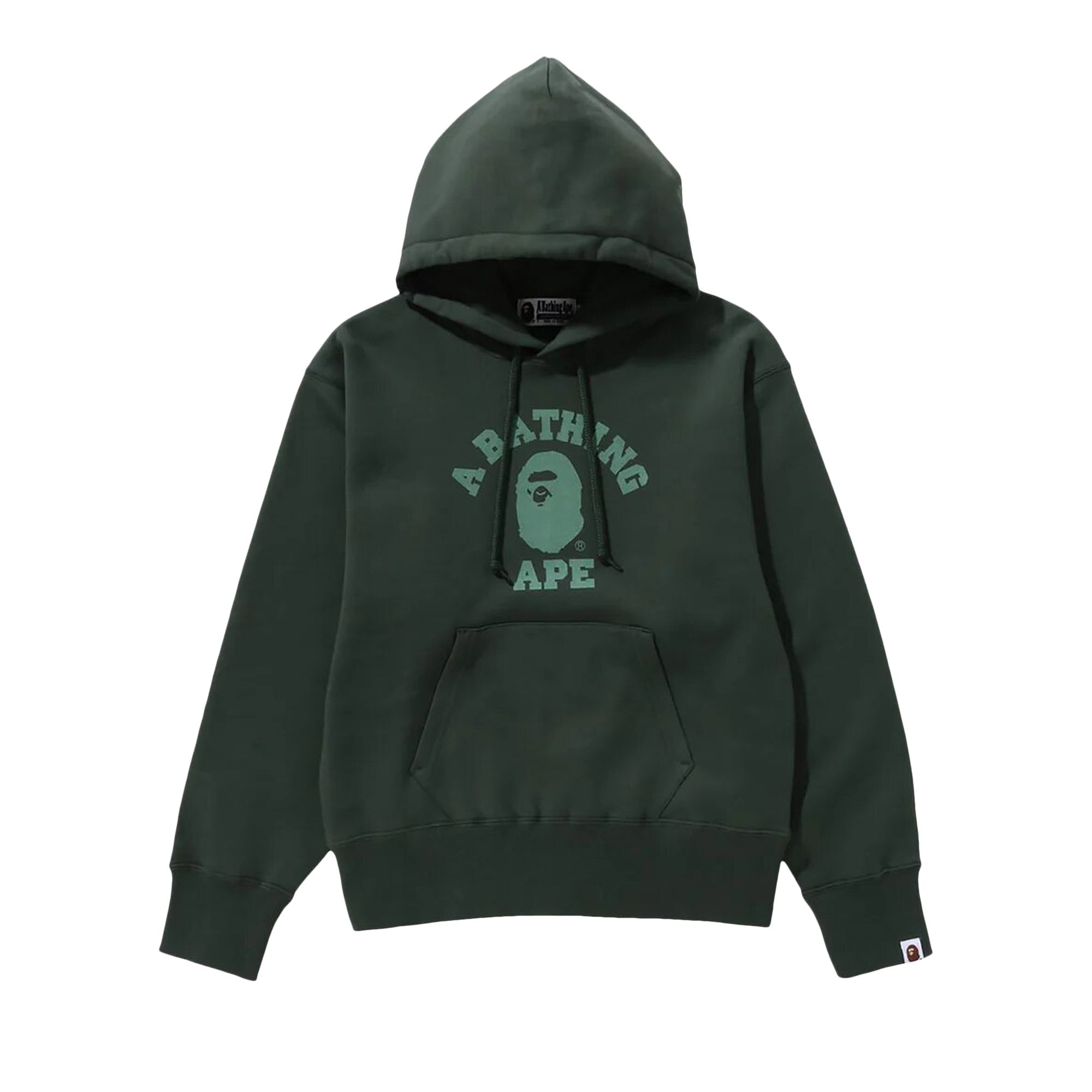 BAPE College Pullover Hoodie 'Green' | Women's Size S