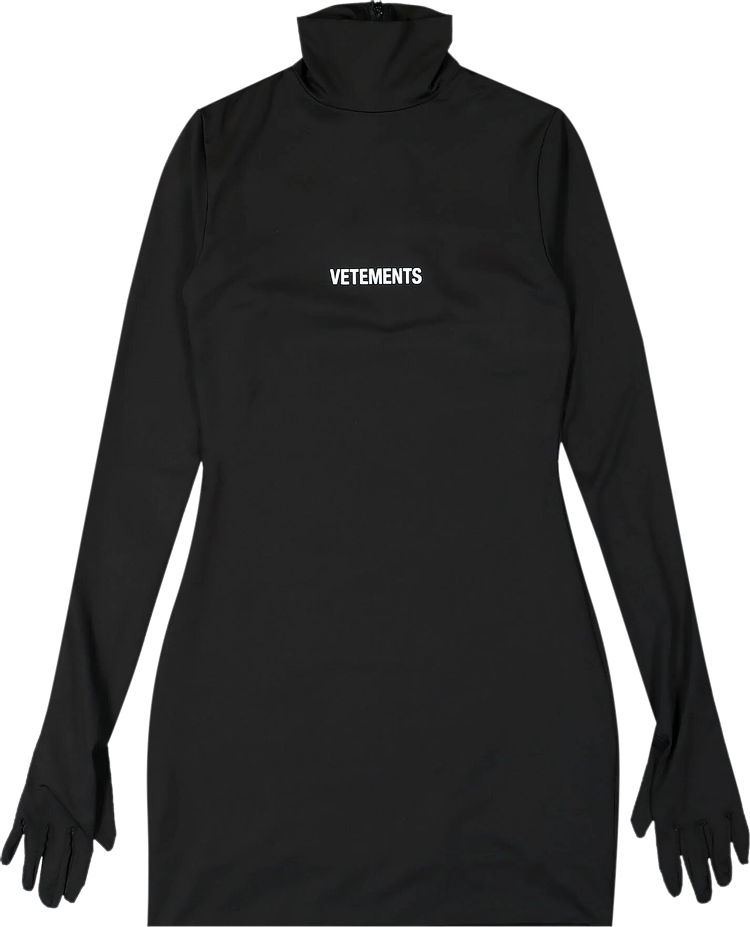 Vetements Logo Styling Dress With Gloves 'Black'