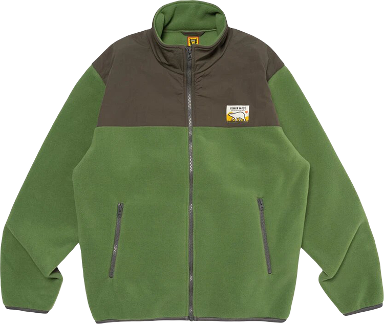 Buy Human Made Fleece Jacket 'Green' - HM26JK039 GREE | GOAT UK