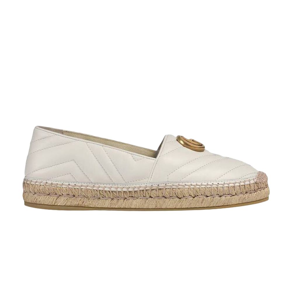 Pre-owned Gucci Wmns Gg Espadrilles 'great White'