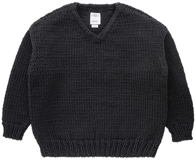 Amplus V Neck Knit Long Sleeve Black GOAT image 1