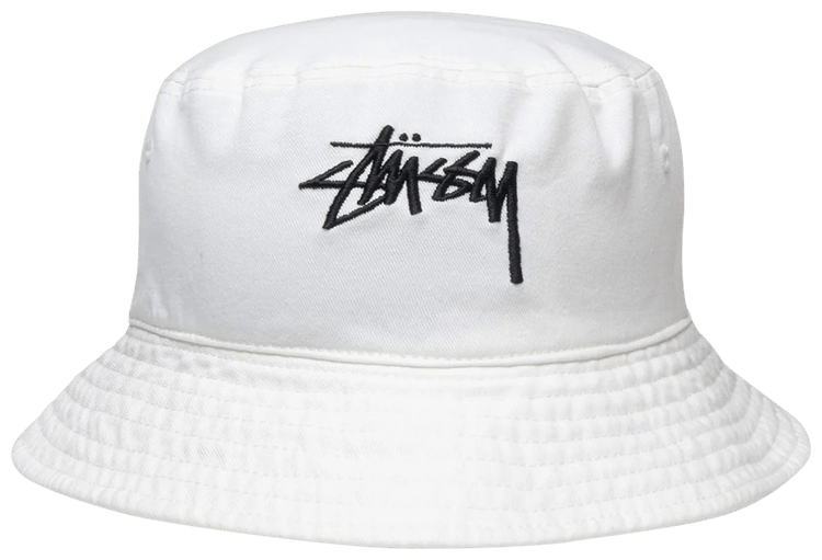 Stussy bucket hat white 2025