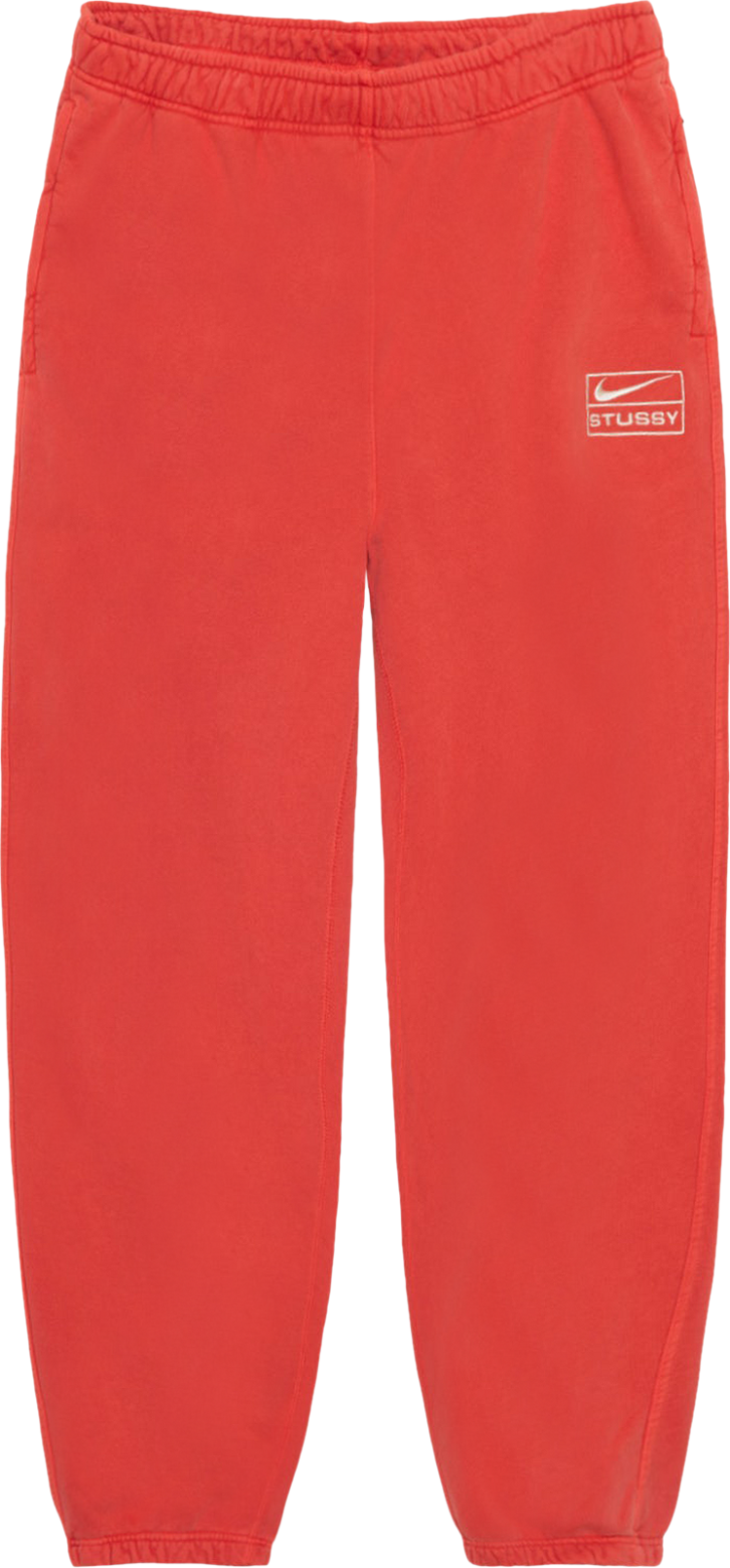 Stussy x Nike Pigment Dyed Fleece Pant 'Habanero Red'