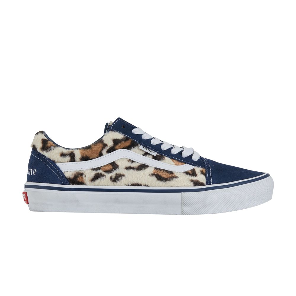 Vans Supreme x Skate Old Skool 'Leopard Pack - Navy' | Blue | Men's Size 8