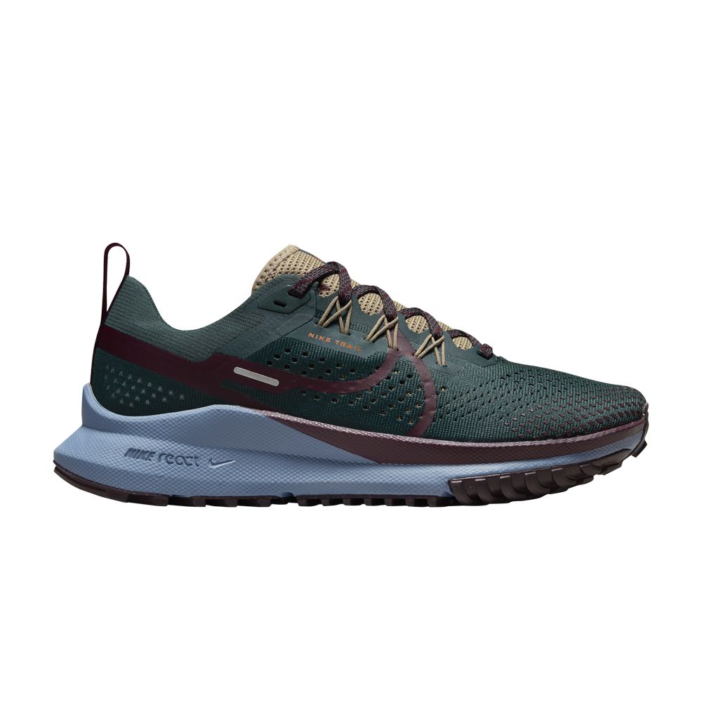 Nike Wmns React Pegasus Trail 4 'Deep Jungle Night Maroon' | Green | Women's Size 7.5