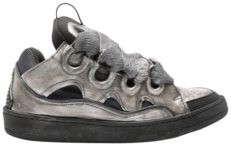 Lanvin Curb Sneakers Vintage Silver Black