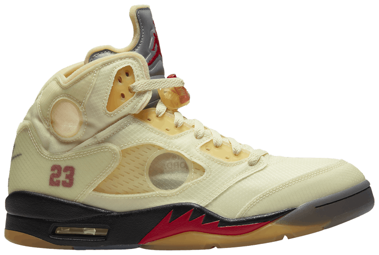 off white air jordan 5 sp sail