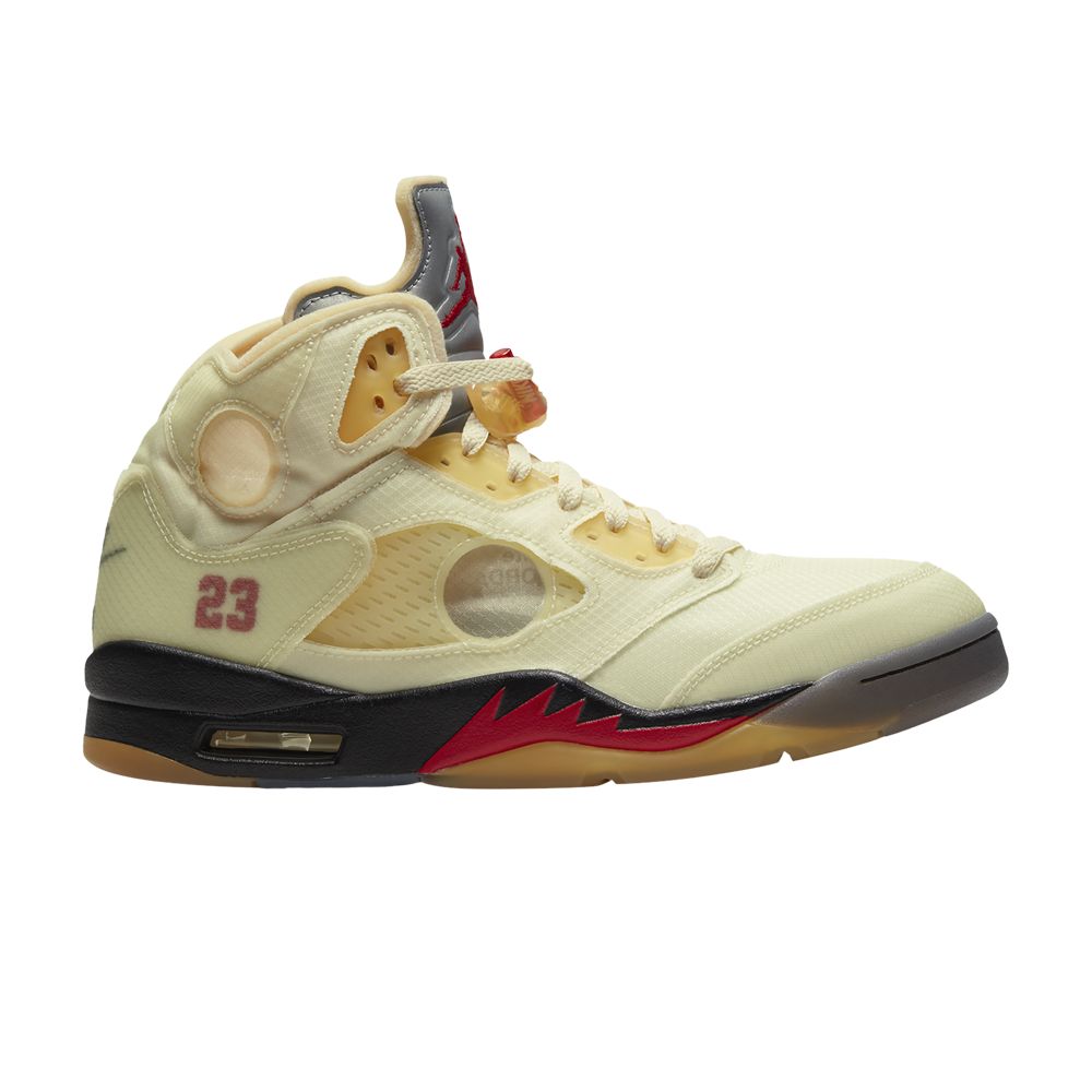 Off-White x Air Jordan 5 SP 'Sail' Sample | Cream | Men's Size 9 - DH8565-100-971158-SZ