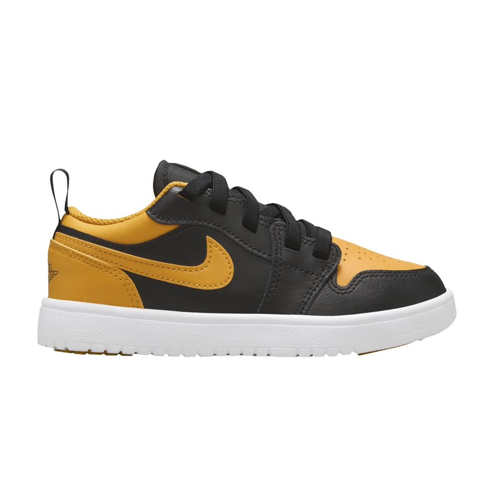 Pre-owned Air Jordan 1 Low Alt Ps 'black Yellow Ochre' | Kid's Size 12.5