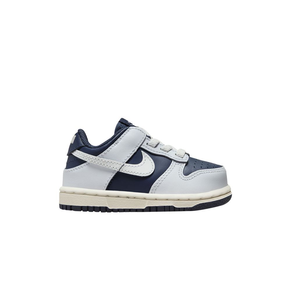 Pre-owned Nike Dunk Low Td 'football Grey Midnight Navy' | Blue | Infant Size 10