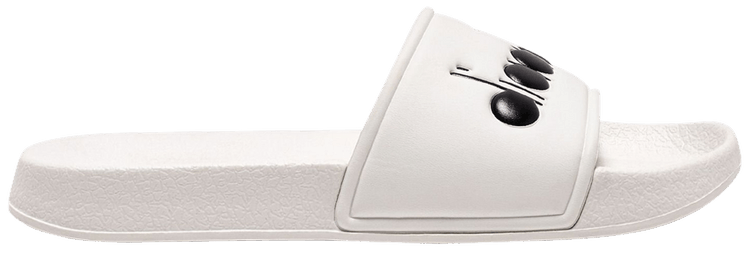 Diadora Praia Slide Blanc De Blanc Black