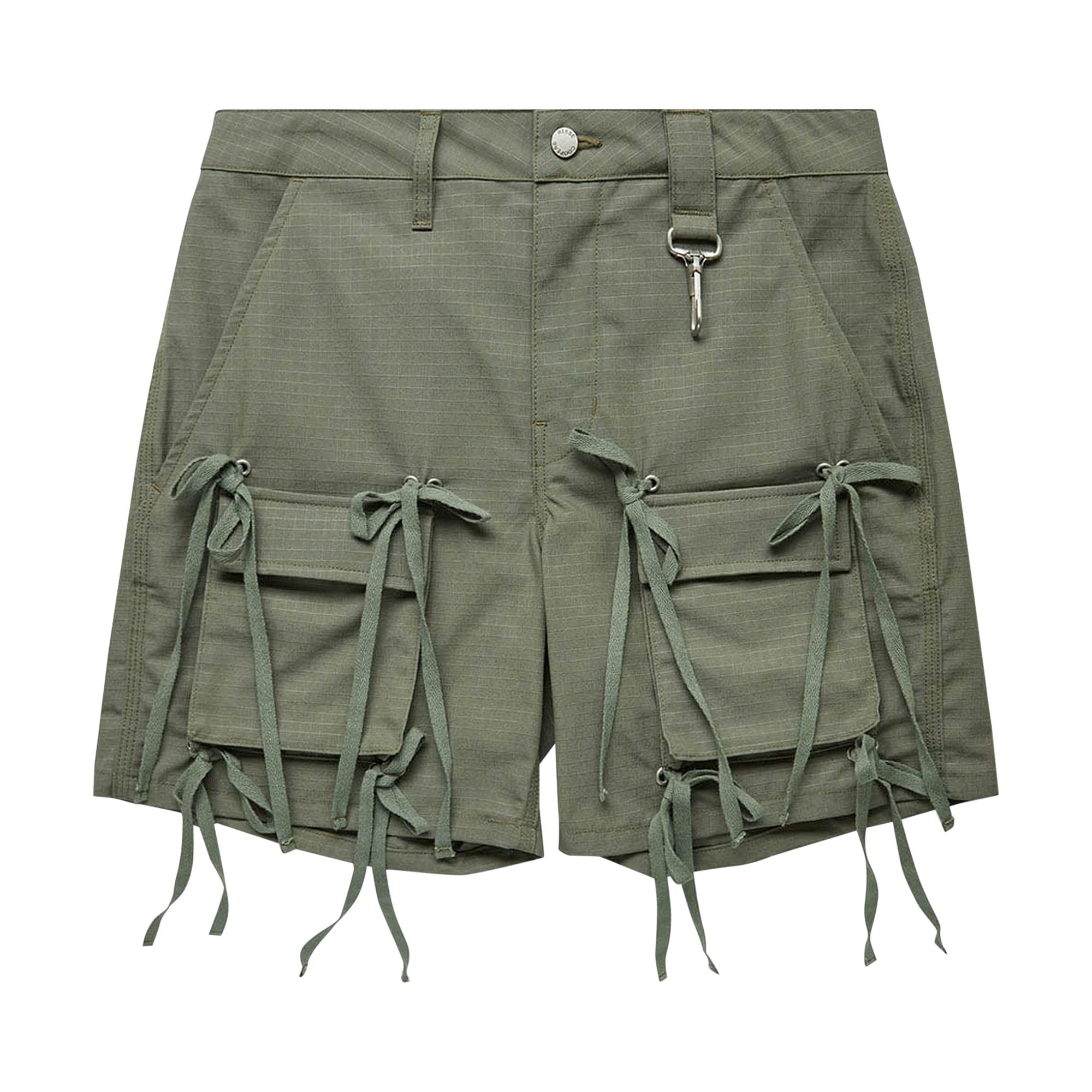 Pre-owned Reese Cooper Modular Pocket Ripstop Short 'olive' In Green