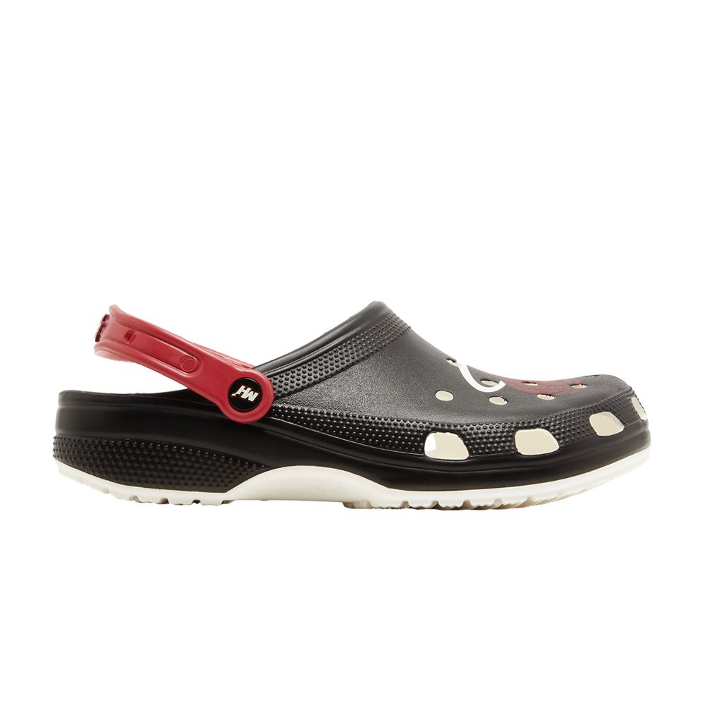 Click to view more detailed imagery on our partner's website Pre-owned Crocs Nba X Classic Clog 'miami Heat' In Black