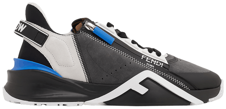 Fendi Flow Slip On Grey Black Blue