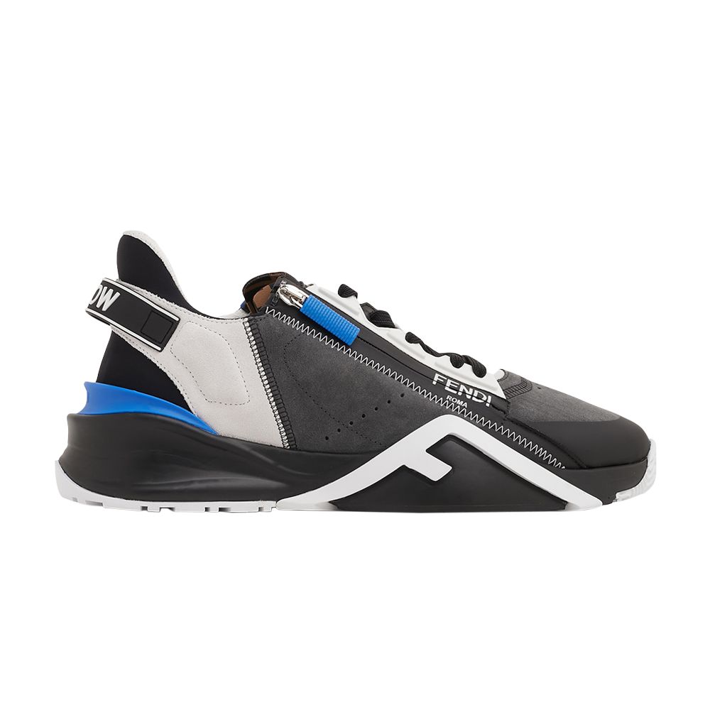 Click to view more detailed imagery on our partner's website Pre-owned Fendi Flow Slip-on 'grey Black Blue'