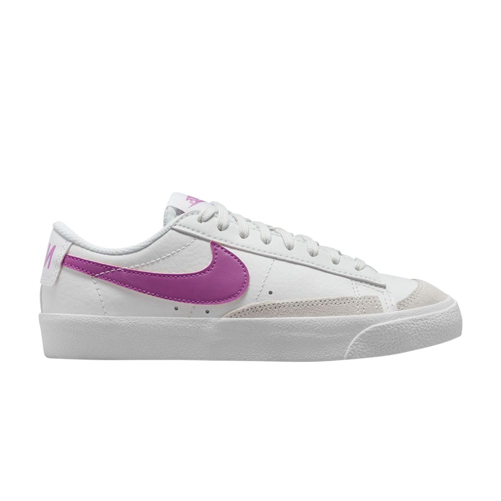 Pre-owned Nike Blazer Low '77 Gs 'white Cosmic Fuchsia' | Kid's Size 6.5