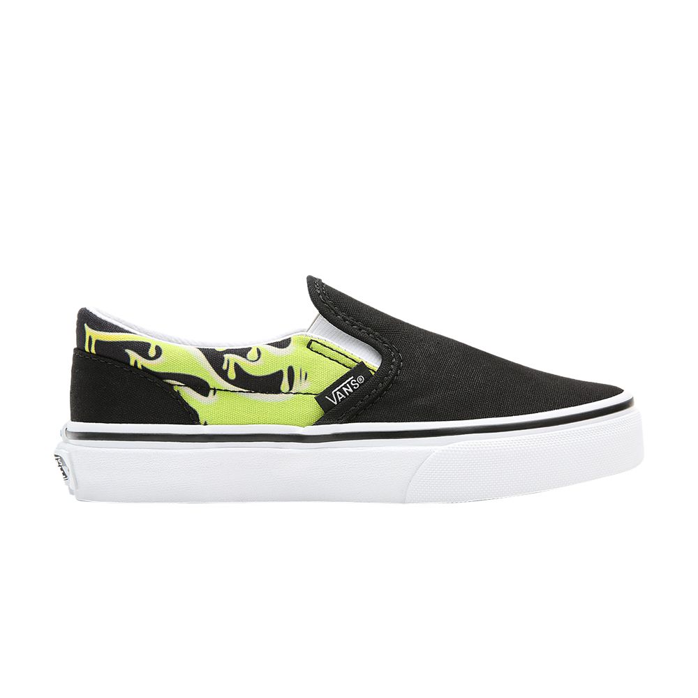 Vans Classic Slip-On Kids 'Slime Flame' | Black | Kid's Size 1.5