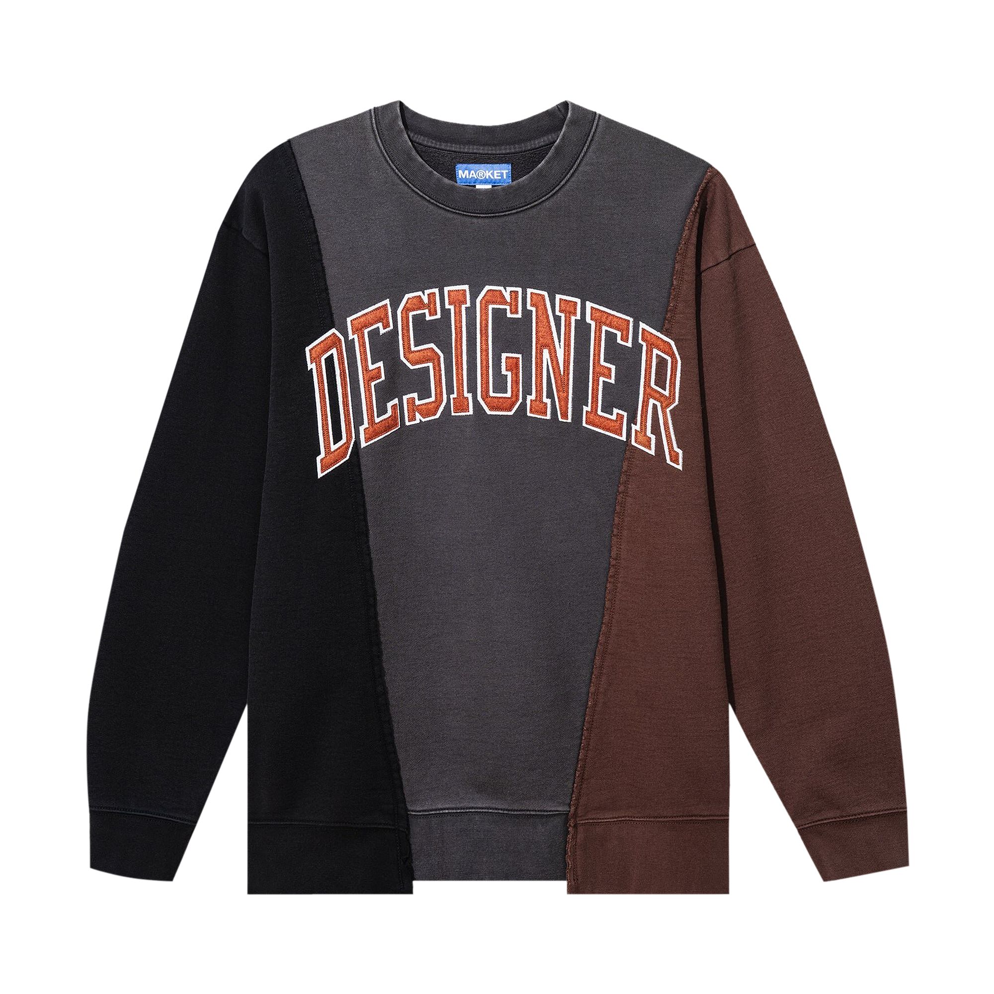 Market Designer Arc 3 Panel Crewneck 'Black' | Men's Size XL