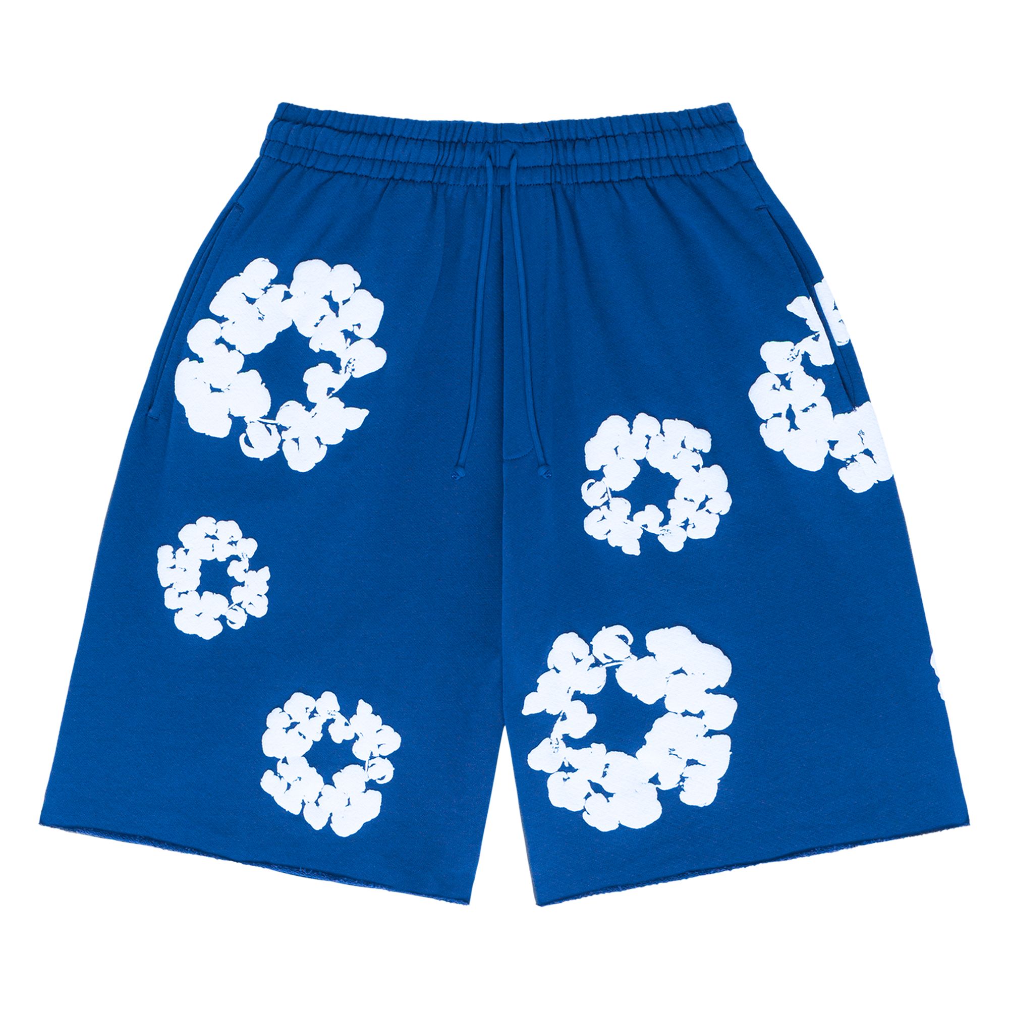 Denim Tears The Cotton Wreath Shorts 'Royal Blue' | Men's Size L