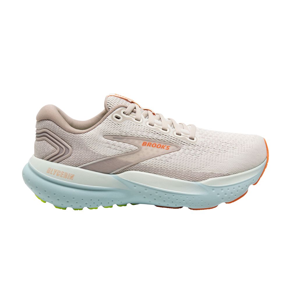 Pre-owned Brooks Wmns Glycerin 21 Wide 'coconut Aqua' | Cream | Women's Size 6 In White