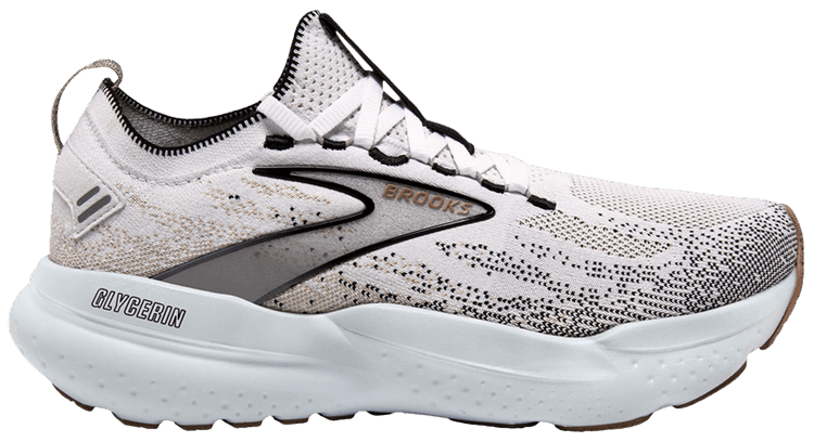 Brooks Wmns Glycerin StealthFit 21 White Grey Black