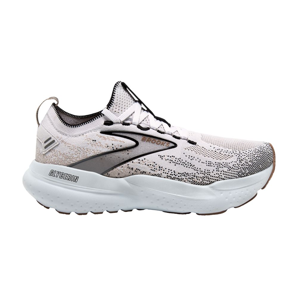 Pre-owned Brooks Wmns Glycerin Stealthfit 21 'white Grey Black'